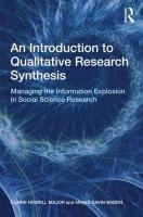 An Introduction to Qualitative Research Synthesis