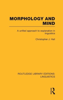 Morphology and Mind (RLE Linguistics C: Applied Linguistics)