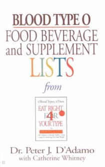 Blood Type O Food, Beverage and Supplement Lists voorzijde