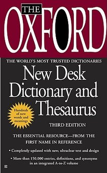 The Oxford New Desk Dictionary and Thesaurus voorzijde