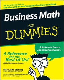 Business Math For Dummies voorzijde