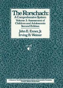 The Rorschach, Assessment of Children and Adolescents voorzijde