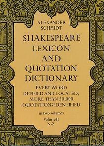 Shakespeare Lexicon and Quotation Dictionary, Vol. 2 voorzijde