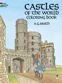 Castles of the World Colouring Book voorzijde