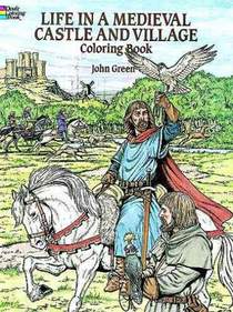 Life in a Medieval Castle Coloring Book voorzijde