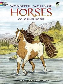 Wonderful World of Horses Coloring Book