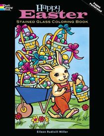 Happy Easter Stained Glass Coloring Book