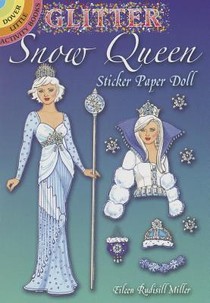 Glitter Snow Queen Sticker Paper Doll