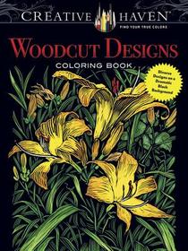 Creative Haven Woodcut Designs Coloring Book voorzijde