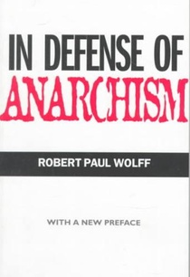 In Defense of Anarchism voorzijde