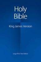 KJV Large Print Text Bible, KJ650:T voorzijde