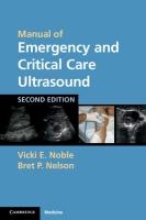 Manual of Emergency and Critical Care Ultrasound voorzijde