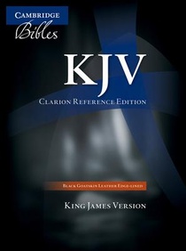 KJV Clarion Reference Bible, Black Edge-lined Goatskin Leather, KJ486:XE Black Goatskin Leather voorzijde