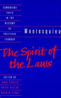 Montesquieu: The Spirit of the Laws voorzijde