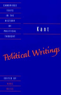 Kant: Political Writings voorzijde