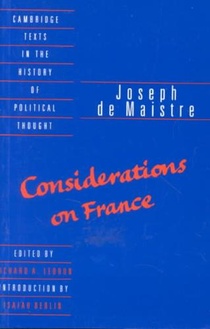 Maistre: Considerations on France