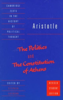 Aristotle: The Politics and the Constitution of Athens voorzijde