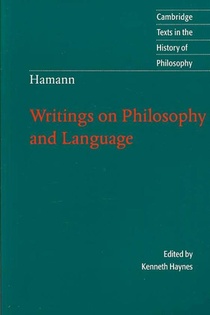 Hamann: Writings on Philosophy and Language
