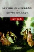 Languages and Communities in Early Modern Europe voorzijde