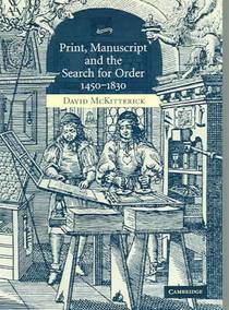 Print, Manuscript and the Search for Order, 1450–1830 voorzijde