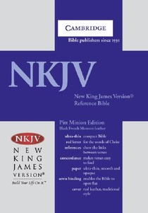 NKJV Pitt Minion Reference Bible, Black Goatskin Leather, Red-letter Text, NK446:XR