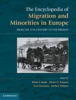The Encyclopedia of European Migration and Minorities voorzijde