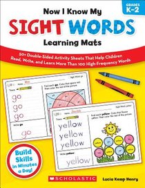 NOW I KNOW MY SIGHT WORDS LEARNING MATS,