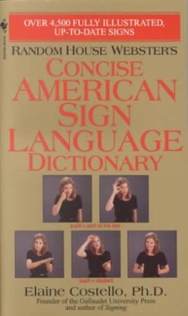 Random House Webster's Concise American Sign Language Dictionary voorzijde