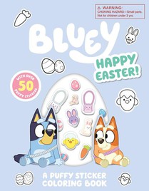 Bluey: Happy Easter! a Puffy Sticker Coloring Book: With Over 50 Puffy Stickers