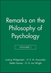 Remarks on the Philosophy of Psychology, Volume 1 voorzijde