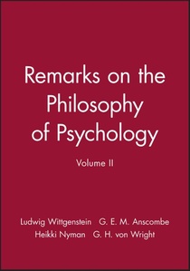Remarks on the Philosophy of Psychology, Volume II