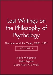 Last Writings on the Philosophy of Psychology voorzijde