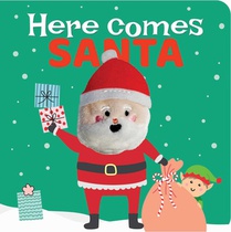 Here Comes Santa: Finger Puppet Book: Board Book with Finger Puppet
