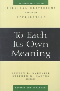 To Each Its Own Meaning, Revised and Expanded