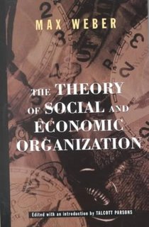 The Theory Of Social And Economic Organization voorzijde