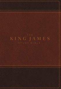 KJV, The King James Study Bible, Leathersoft, Brown, Thumb Indexed, Red Letter, Full-Color Edition