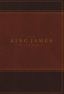 KJV, The King James Study Bible, Leathersoft, Brown, Thumb Indexed, Red Letter, Full-Color Edition