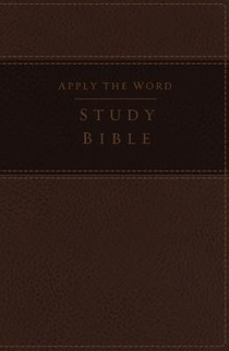 NKJV, Apply the Word Study Bible, Large Print, Leathersoft, Brown, Thumb Indexed, Red Letter Edition