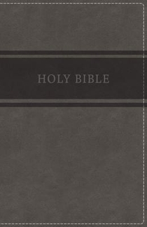 KJV DLX GIFT BIBLE IMIT GRAY R voorzijde