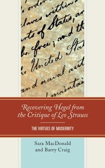 Recovering Hegel from the Critique of Leo Strauss voorzijde