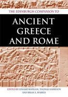 The Edinburgh Companion to Ancient Greece and Rome voorzijde