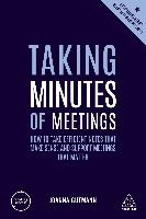 Taking Minutes of Meetings voorzijde