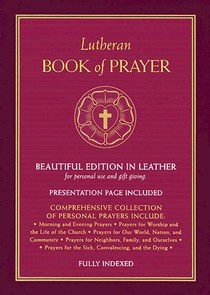Lutheran Book of Prayer - Burgundy Genuine Leather