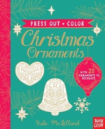 Press Out and Color: Christmas Ornaments voorzijde