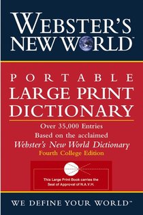 Webster's New World Portable Large Print Dictionary, Second