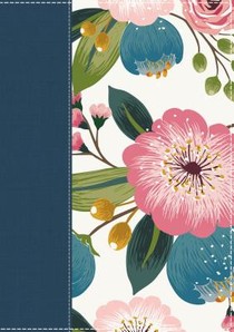 NIV, the Woman's Study Bible, Cloth Over Board, Blue Floral, Full-Color