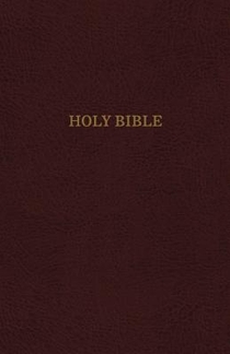 KJV Holy Bible: Personal Size Giant Print with 43,000 Cross References, Burgundy Leather-Look, Red Letter, Comfort Print: King James Version voorzijde
