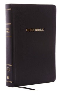 KJV Holy Bible: Personal Size Giant Print with 43,000 Cross References, Black Bonded Leather, Red Letter, Comfort Print: King James Version