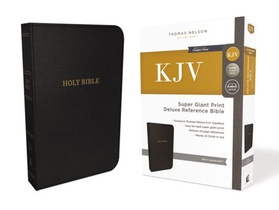 KJV Holy Bible: Super Giant Print with 43,000 Cross References, Deluxe Black Leathersoft, Red Letter, Comfort Print: King James Version