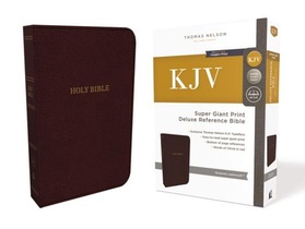 KJV Holy Bible: Super Giant Print with 43,000 Cross References, Deluxe Burgundy Leathersoft, Red Letter, Comfort Print: King James Version